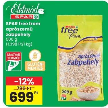 SPAR free from aprószemű zabpehely