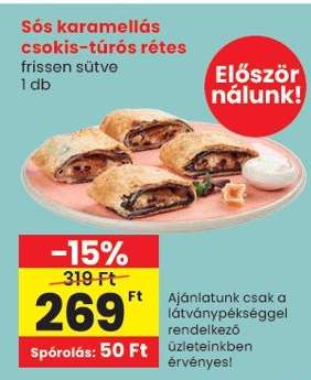 Sós karamellás csokis-túrós rétes