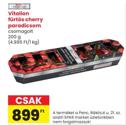 Vitalion fürtös cherry paradicsom
