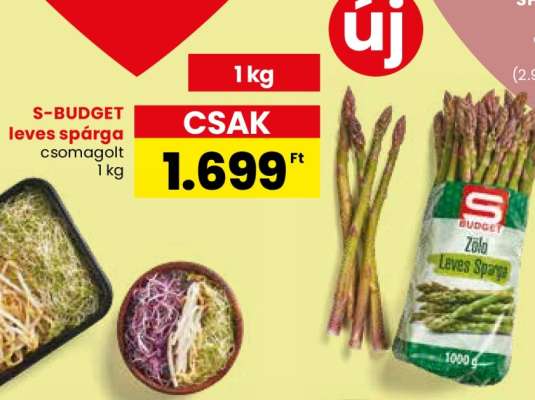 S-BUDGET leves spárga