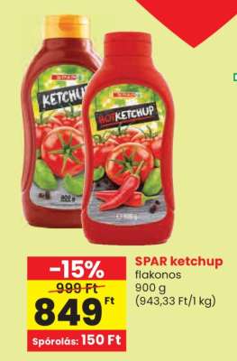 SPAR ketchup