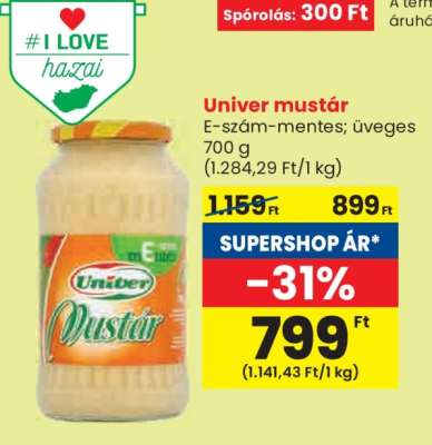 UNIVER﻿﻿ Mustár*