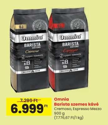 Omnia Barista szemes kávé