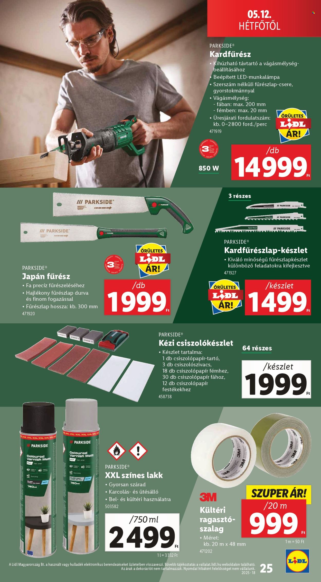 Lidl akciós újság érvényes:  - 2025.05.08 - 2025.05.14. 25. oldal
