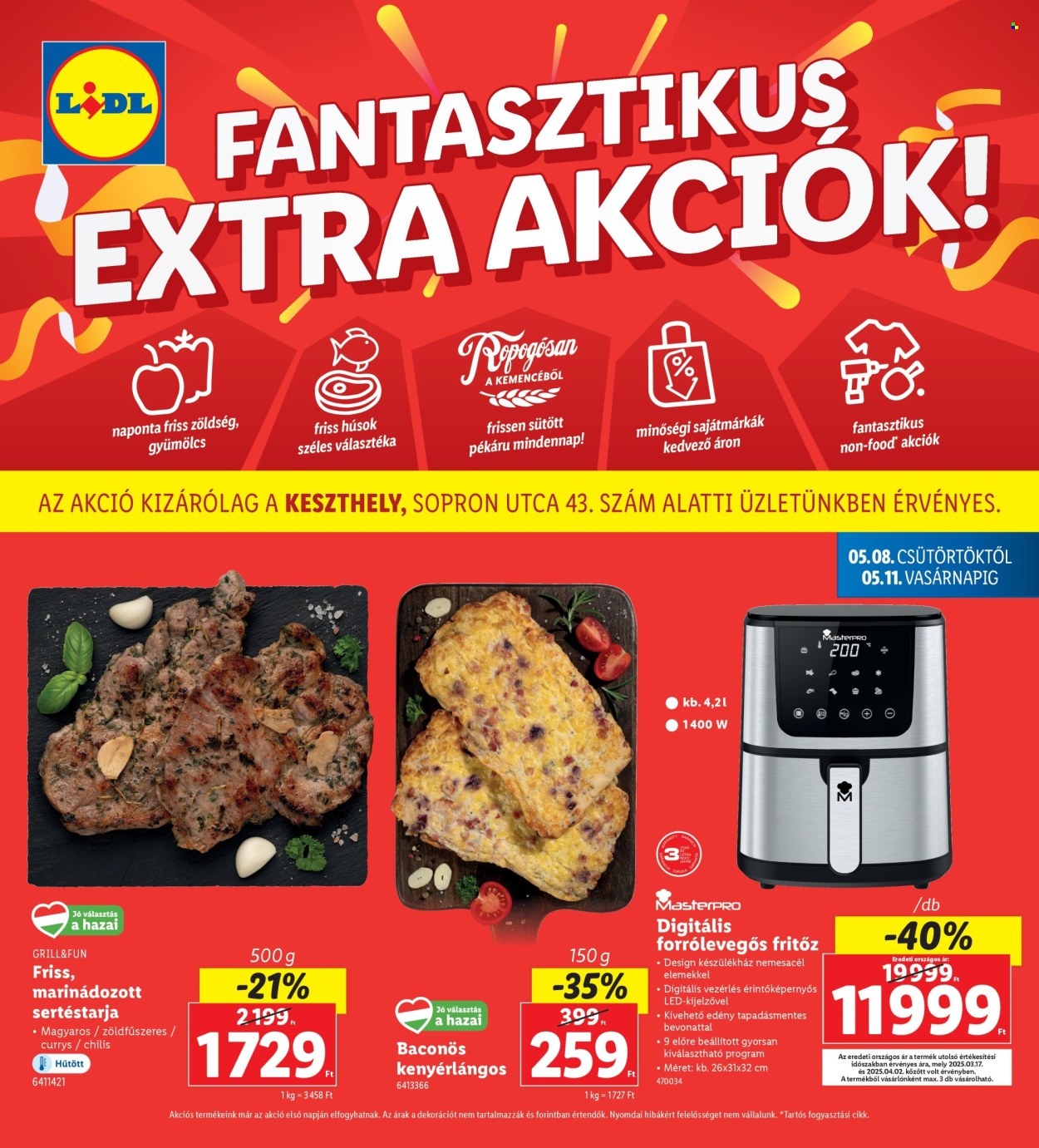 Lidl akciós újság érvényes:  - 2025.05.08 - 2025.05.11. 1. oldal