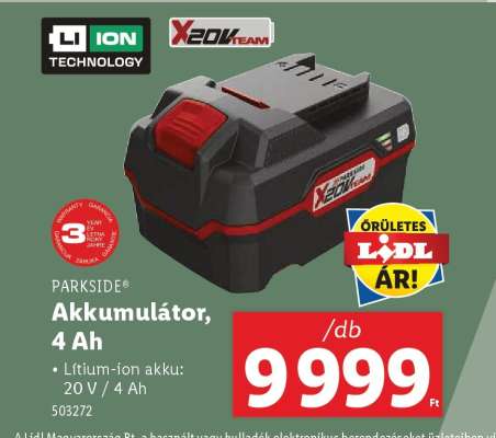 PARKSIDE Akkumulátor, 4 Ah