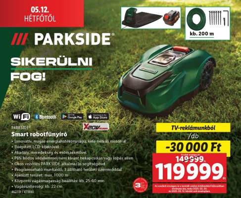 Parkside Smart robotfűnyíró