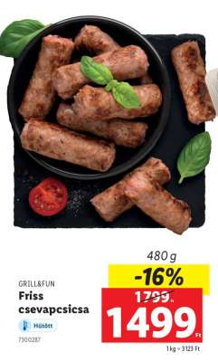Friss csevapcsicsa