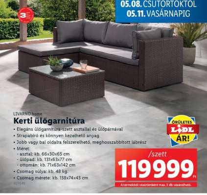 Kerti ülőgarnitúra