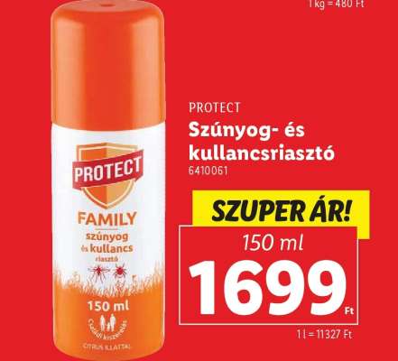 PROTECT Szúnyog- és kullancsriasztó