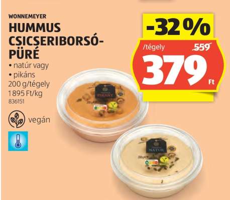 Wonnemeyer Hummus Csicseriborsó-Püré