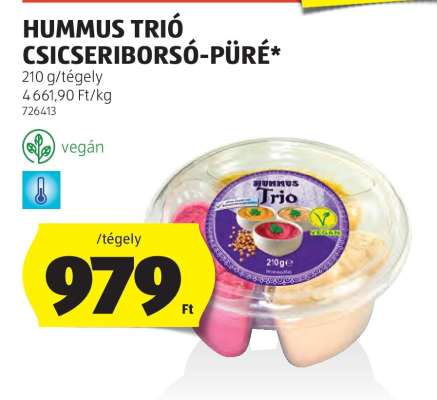 Hummus Trió Csicseriborsó-püré