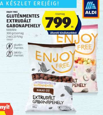 ENJOY FREE GLUTÉNMENTES EXTRUDÁLT GABONAPEHELY