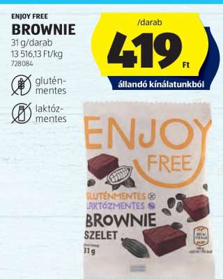 ENJOY FREE BROWNIE