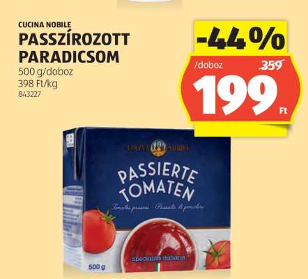 Cucina Nobile Passzírozott Paradicsom