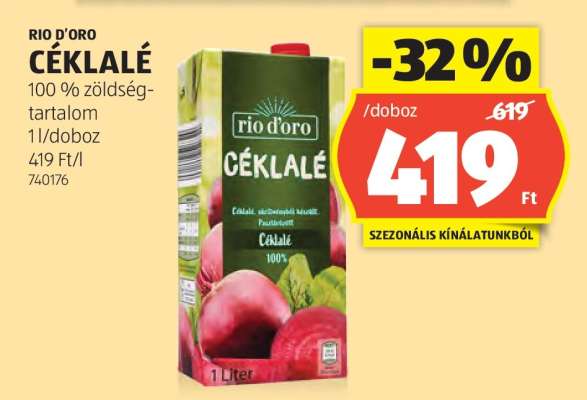 RIO D'ORO CÉKLALÉ