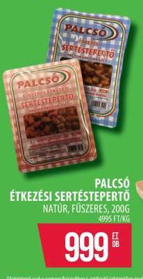 PALCSÓ ÉTKEZÉSI SERTÉSTEPERTŐ