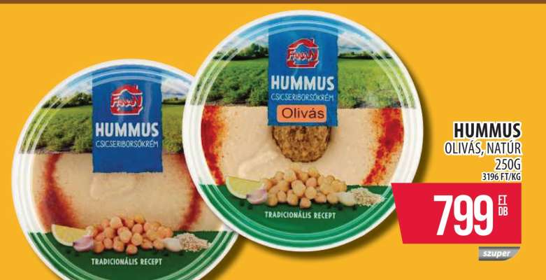 Hummus Olivás, Natúr