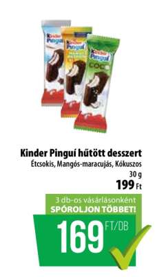 Kinder Pingui hűtött desszert
