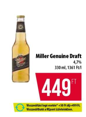 Miller Genuine Draft