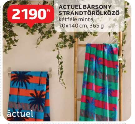 ACTUEL BÁRSONY STRANDTÖRÖLKÖZŐ