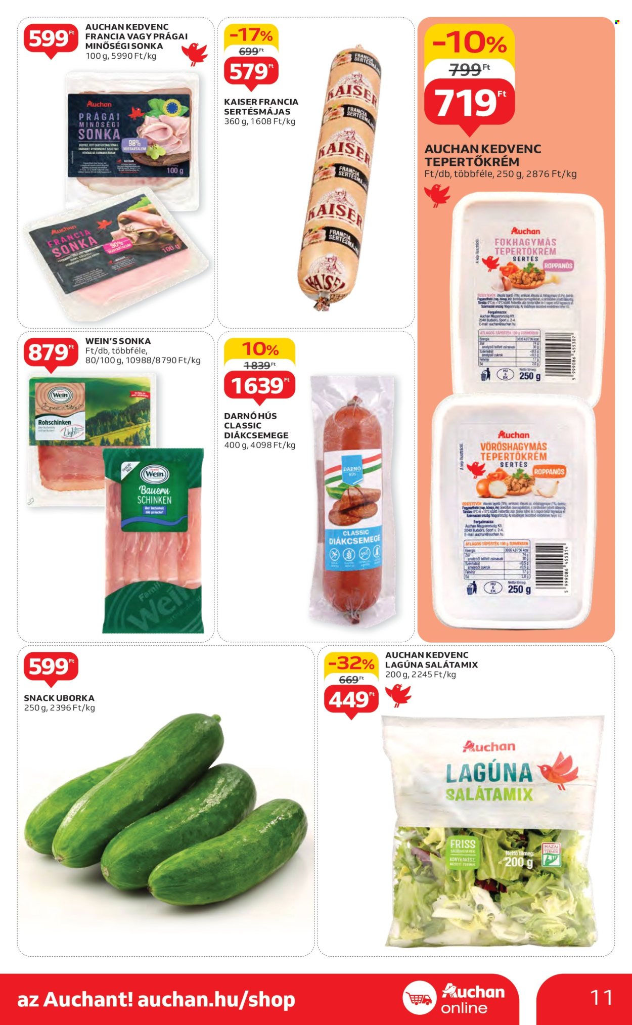 Auchan akciós újság érvényes:  - 2025.05.08 - 2025.05.14. 11. oldal