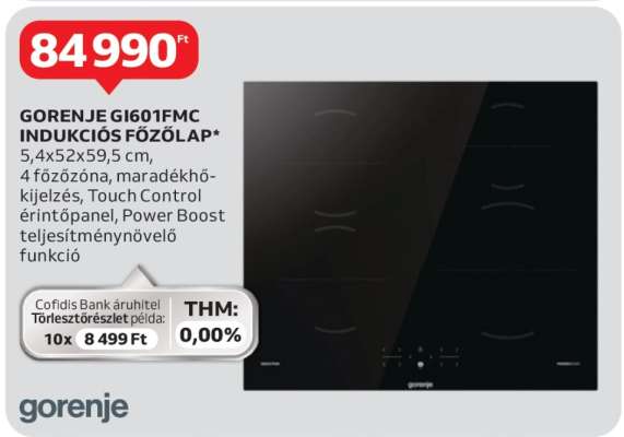 GORENJE GI601FMC INDUKCIÓS FŐZŐLAP