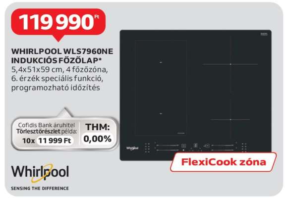 WHIRLPOOL WLS7960NE INDUKCIÓS FŐZŐLAP