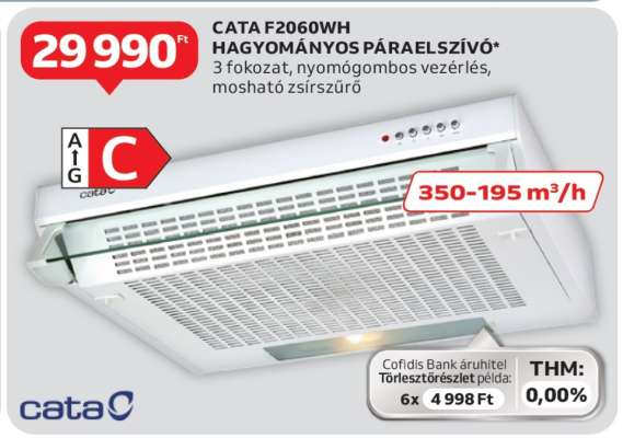 CATA F2060WH Hagyományos Páraelszívó