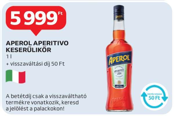 APEROL APERITIVO KESERŰLIKŐR