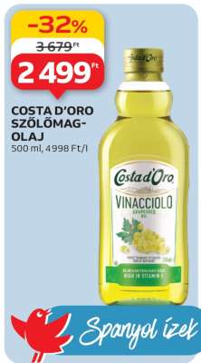 COSTA D’ORO SZŐLŐMAG-OLAJ