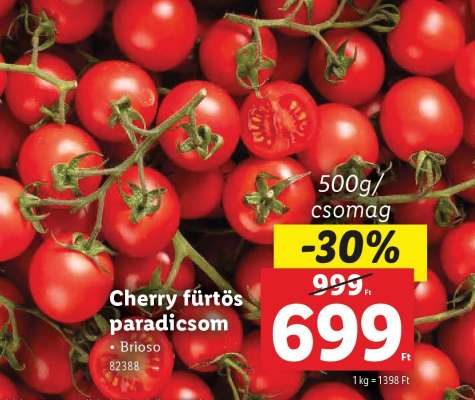 Cherry fürtös paradicsom