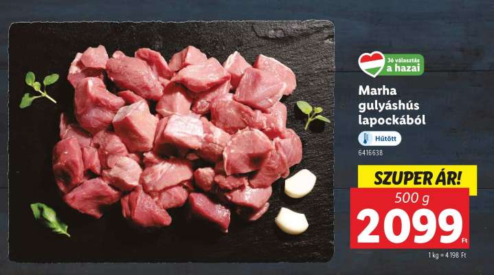 Marha gulyáshús lapockából