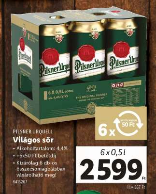 PILSNER URQUELL Világos sör