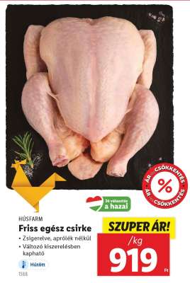 FRISS EGÉSZ CSIRKE