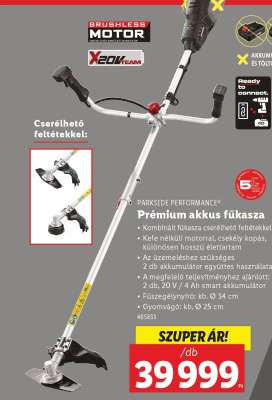 PARKSIDE PERFORMANCE® Prémium akkus fűkasza