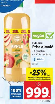 SOLEVITA Friss almalé
