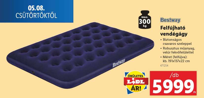 BESTWAY Felfújható vendégágy