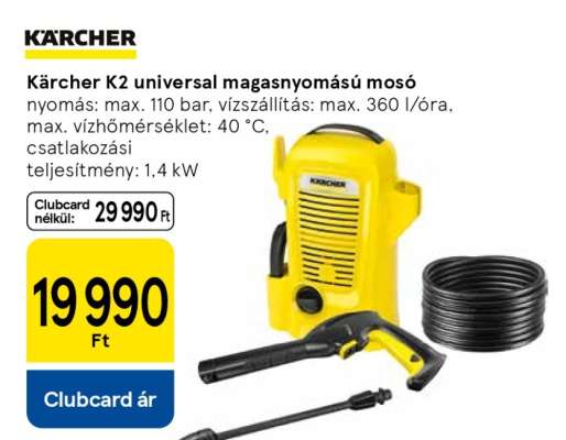Kärcher K2 univerzális magasnyomású mosó