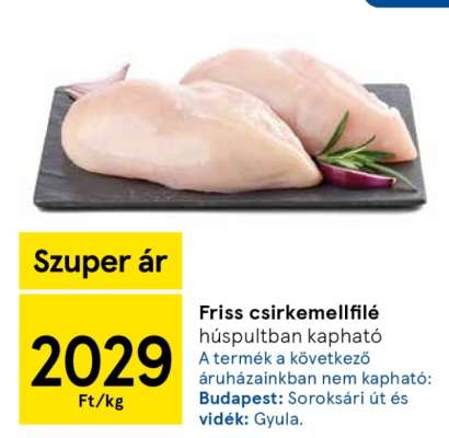 Friss csirkemellfilé