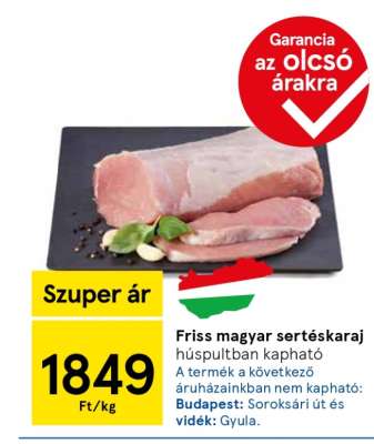 Friss magyar sertéskaraj