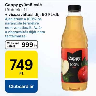 Cappy gyümölcslé