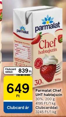 Parmalat Chef UHT Habtejszín