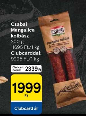 Csabai Mangalica Kolbász