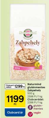 NATURMIND GLUTÉNMENTES ZABPEHELY