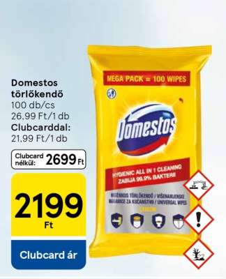 Domestos törlőkendő
