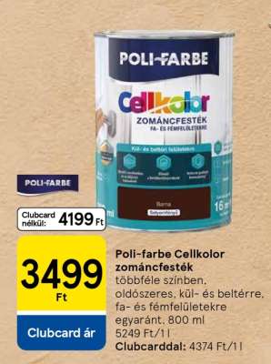 Poli-farbe Cellkolor zománcfesték