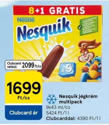 Nesquik jégkrém multipack