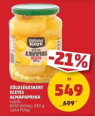 Zöldségeskert Ecetes Almapaprika