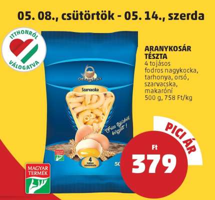 Aranykosár Tészta
